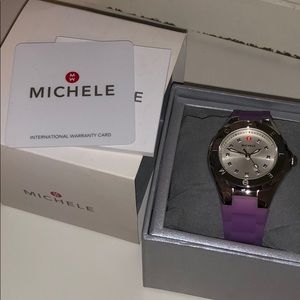 Michele Accessories - Michele Tahitian Jelly Bean Watch -purple Michele Accessories - Michele Tahitian Jelly Bean Watch -purple